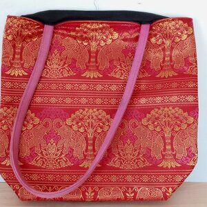 Tote Bag/Indian Bag/ Indian Shoulder Bag/Purse/Shoulder Bag/Pocketbook/Pink Bag